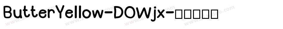 ButterYellow-DOWjx字体转换