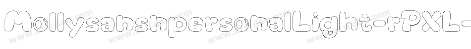 MollysansnpersonalLight-rPXL字体转换