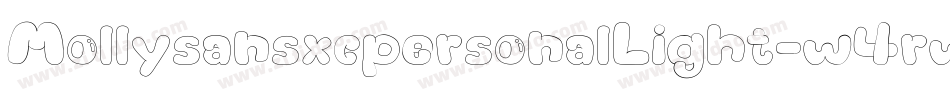 MollysansxcpersonalLight-w4rw字体转换