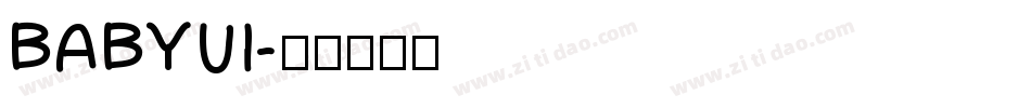 BABYUI字体转换