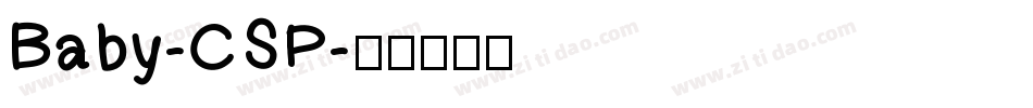 Baby-CSP字体转换