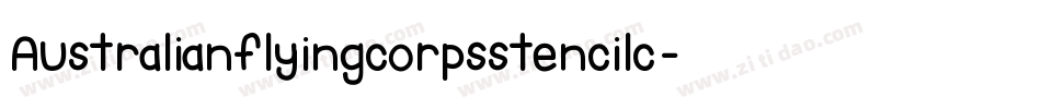 Australianflyingcorpsstencilc-0a09字体转换
