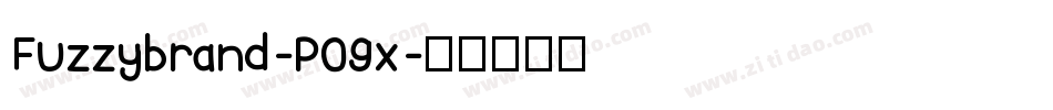 Fuzzybrand-P09x字体转换