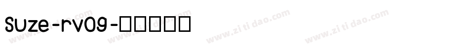 Suze-rv09字体转换
