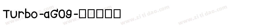 Turbo-aG09字体转换