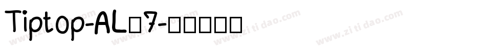 Tiptop-AL67字体转换