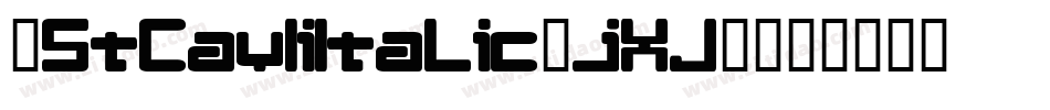 1StCavIiItalic-jXJ0字体转换