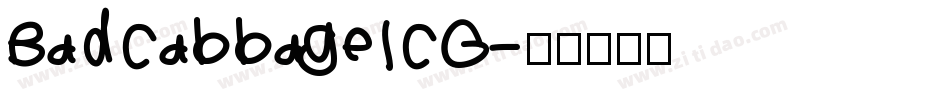 BadCabbageICG字体转换