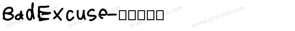 BadExcuse字体转换