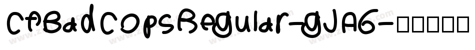 CfBadCopsRegular-gJA6字体转换
