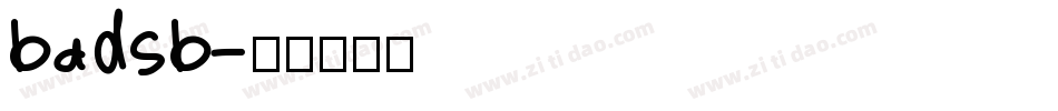 badsb字体转换