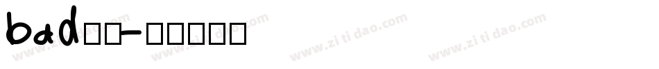 bad字体字体转换