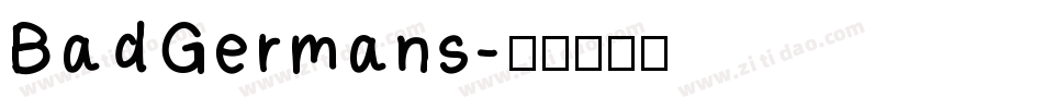 BadGermans字体转换