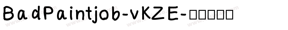 BadPaintjob-vKZE字体转换