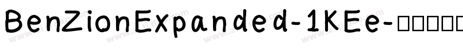 BenZionExpanded-1KEe字体转换