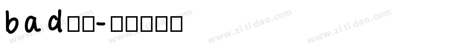 bad字体字体转换