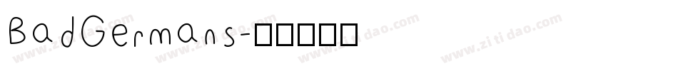 BadGermans字体转换