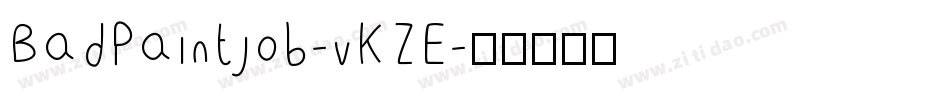 BadPaintjob-vKZE字体转换