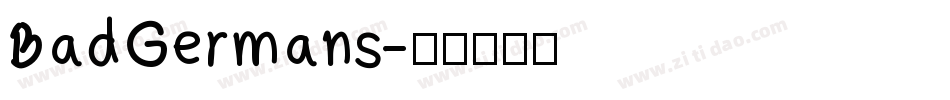 BadGermans字体转换