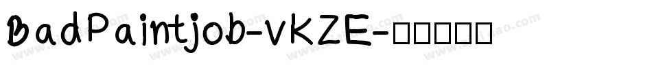 BadPaintjob-vKZE字体转换