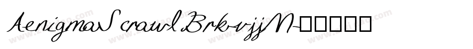 AenigmaScrawlBrk-vjjM字体转换