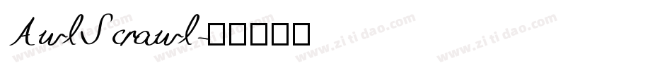 AwlScrawl字体转换