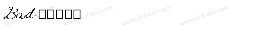 Bad字体转换