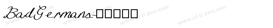BadGermans字体转换