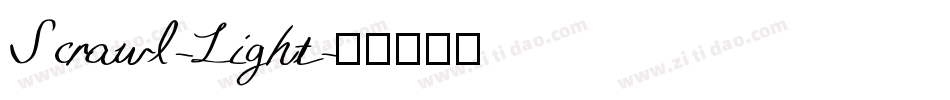 Scrawl-Light字体转换