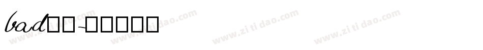 bad字体字体转换