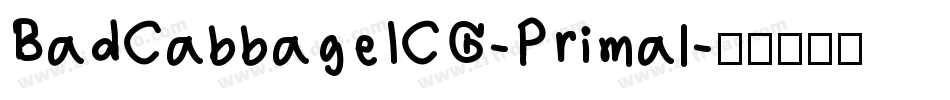 BadCabbageICG-Primal字体转换