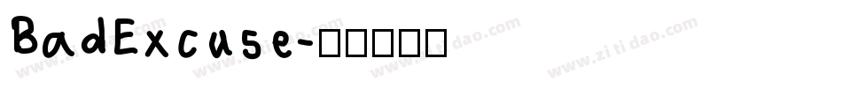 BadExcuse字体转换