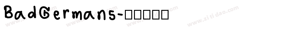BadGermans字体转换