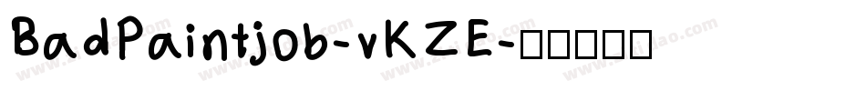 BadPaintjob-vKZE字体转换