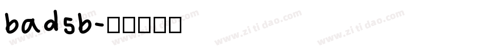 badsb字体转换