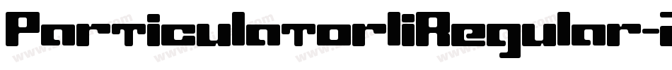 ParticulatorIiRegular-2z18字体转换