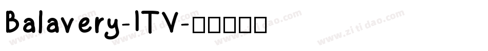 Balavery-ITV字体转换