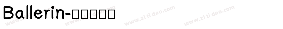 Ballerin字体转换
