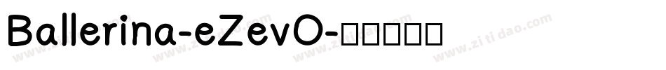 Ballerina-eZevO字体转换