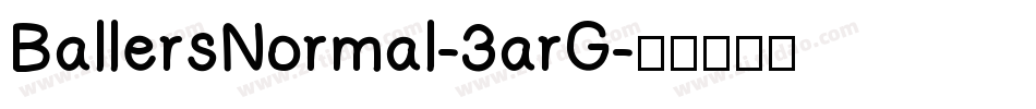BallersNormal-3arG字体转换