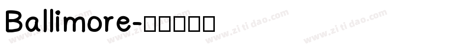 Ballimore字体转换
