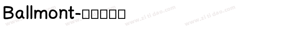 Ballmont字体转换