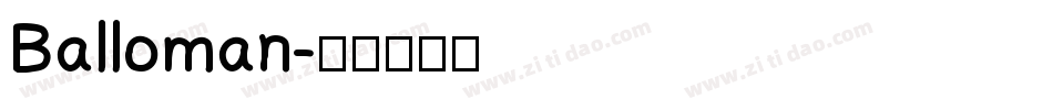 Balloman字体转换