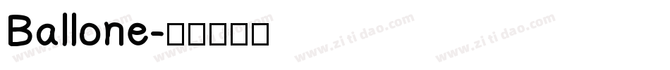 Ballone字体转换