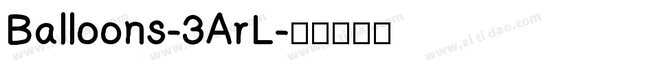 Balloons-3ArL字体转换