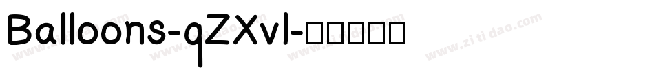 Balloons-qZXvl字体转换