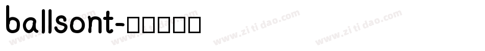 ballsont字体转换