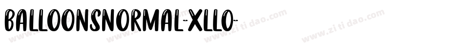 BalloonsNormal-xLl0字体转换