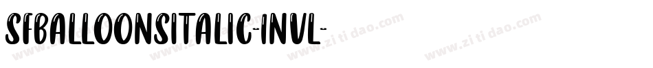 SfBalloonsItalic-1nvL字体转换