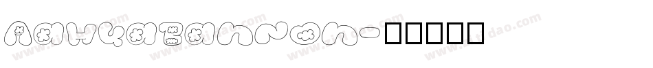 AaHuaBanNon字体转换